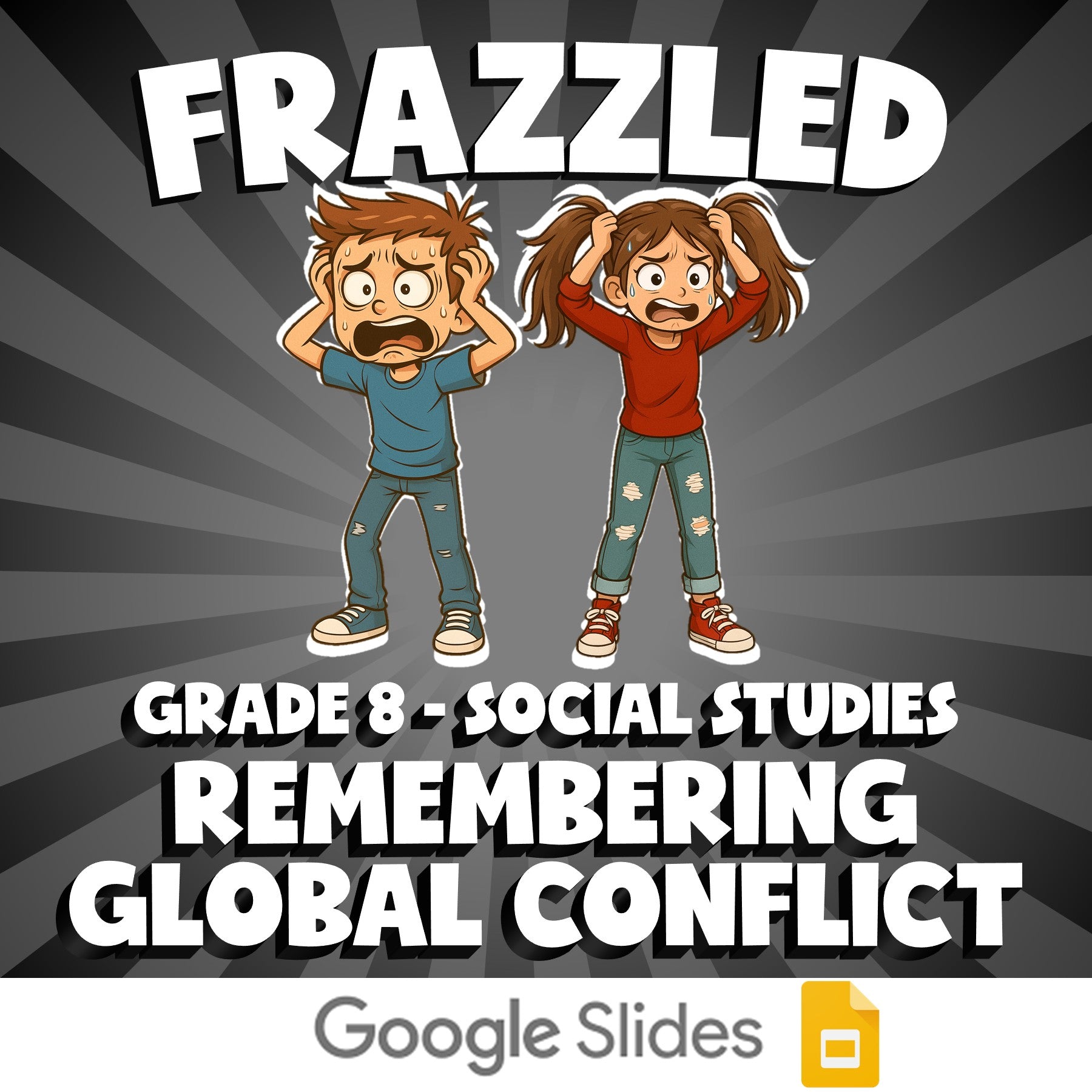 Remembering Global Conflict FRAZZLED Socials Game - No Prep Grade 8 Review