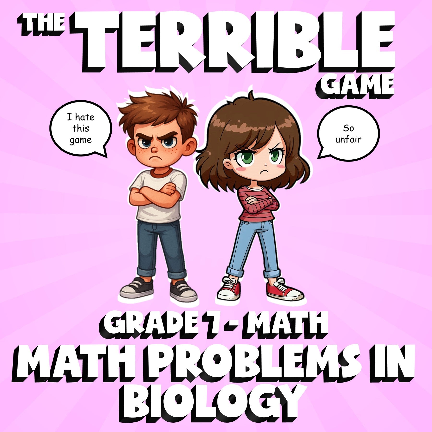 Math Problems in Biology THE TERRIBLE GAME - No Prep Grade 7 Math Review
