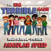 Angular Speed BIG TERRIBLE GAME - No Prep Physics Science Review Activity