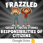 Responsibilities of Citizens FRAZZLED Socials Game - No Prep Grade 3 Review