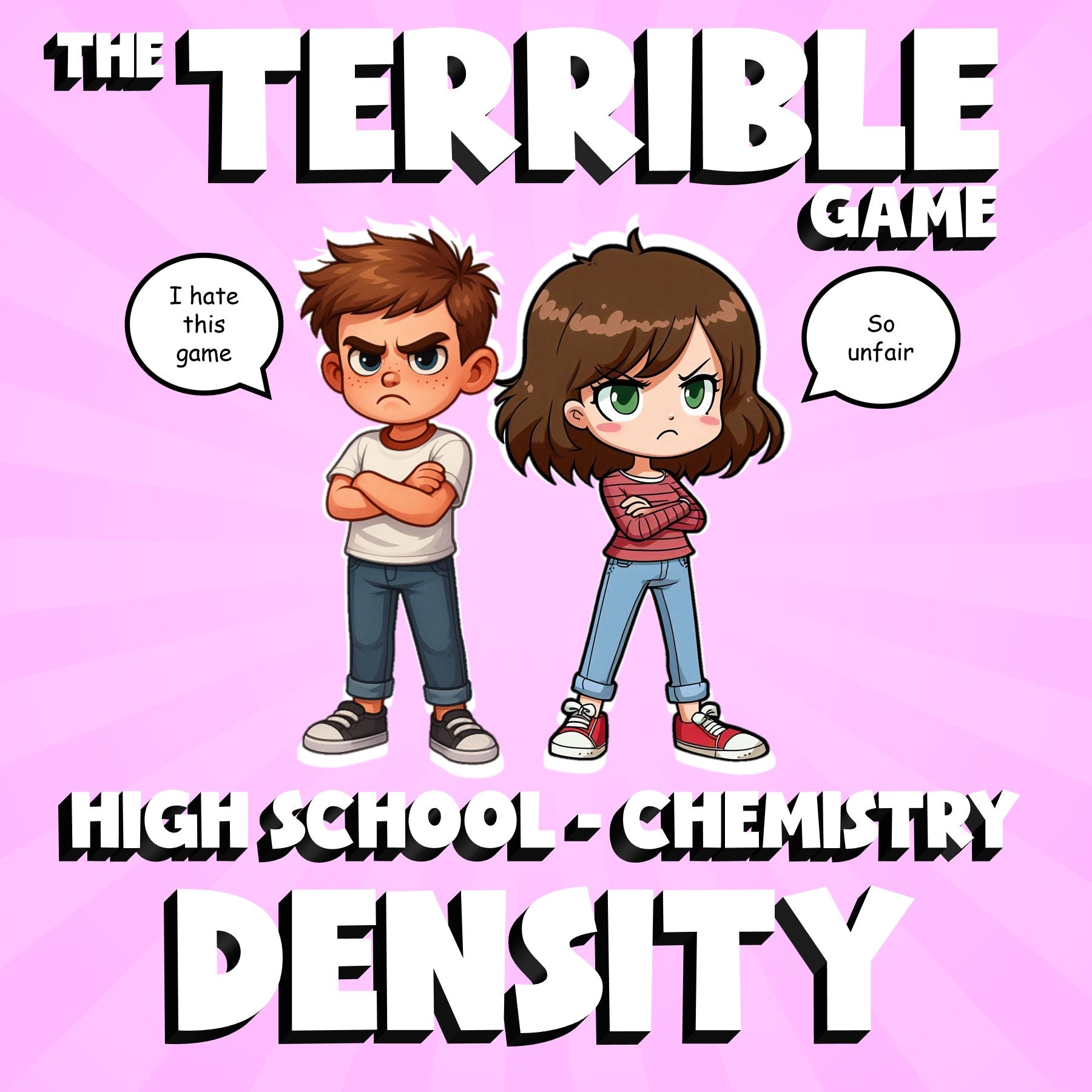 Density THE TERRIBLE GAME - No Prep Chemistry Science Review Activity