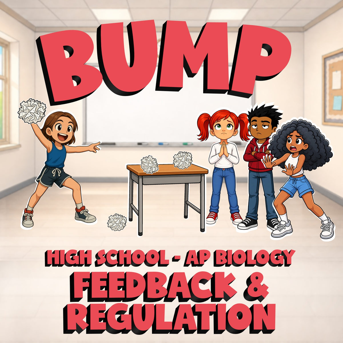 Feedback & Regulation BUMP Science Game - No Prep AP Biology Review Activity