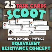 Equivalent Resistance Concept SCOOT TASK CARDS Science Game - No Prep Physics