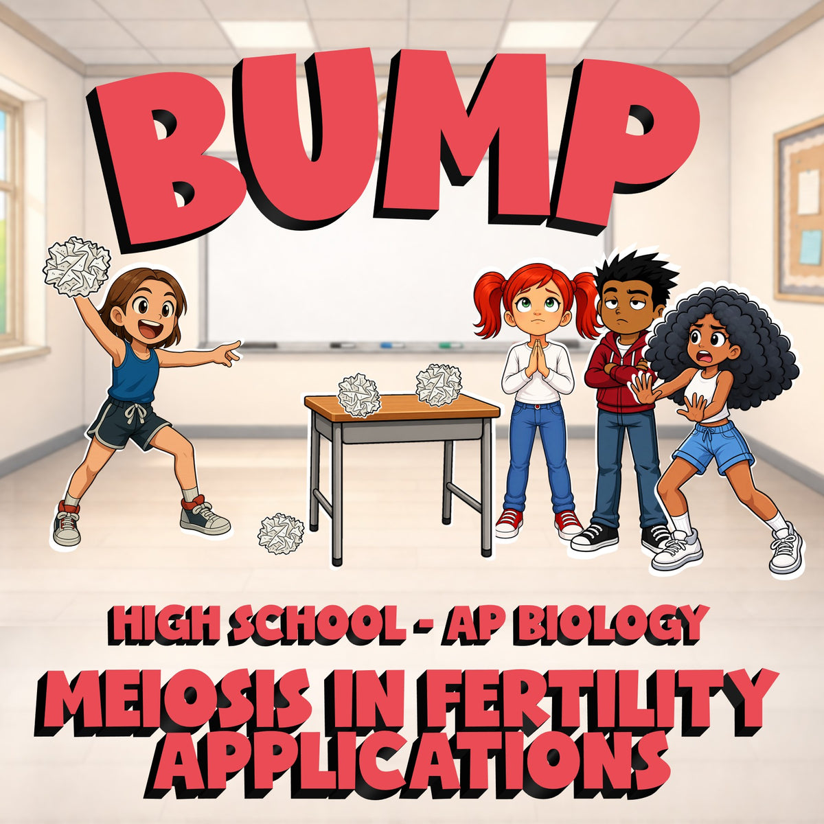 Meiosis in Fertility Applications BUMP Science Game - No Prep AP Biology Review