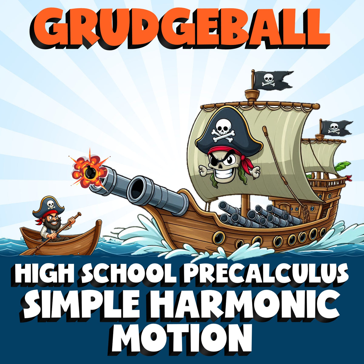 Simple Harmonic Motion GRUDGEBALL Math Game - No Prep PreCalculus Review