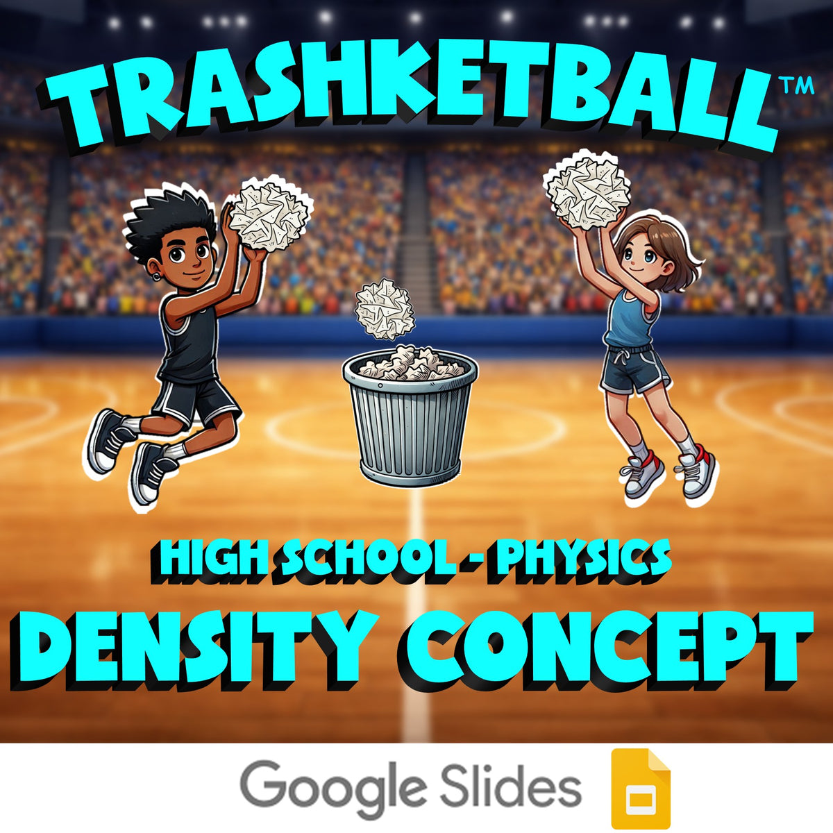 Density Concept TRASHKETBALL Science Game - No Prep Physics Review Activity
