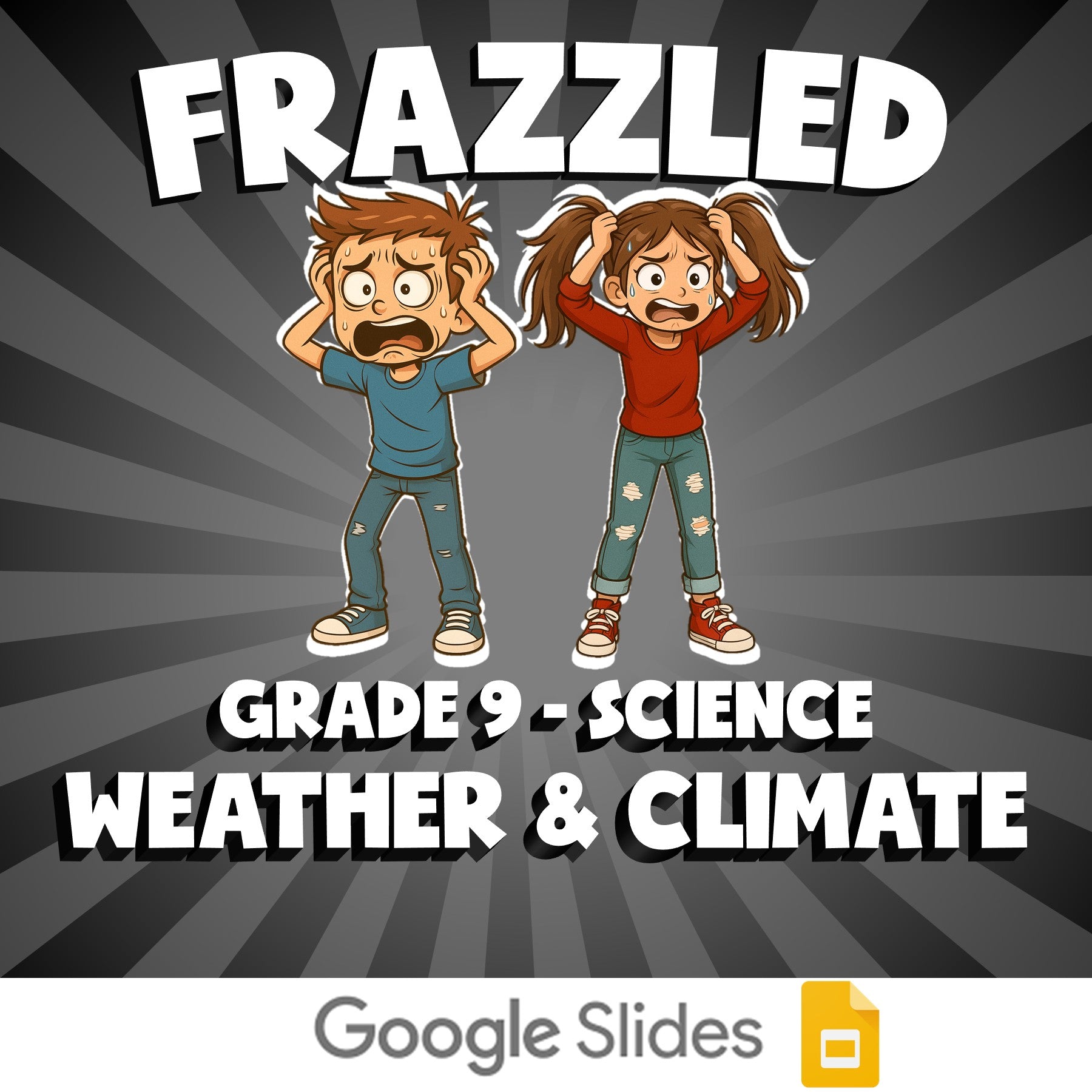 Weather & Climate FRAZZLED Science Game - No Prep Grade 9 Review Activity