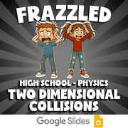 Two Dimensional Collisions FRAZZLED Science Game - No Prep Physics Review