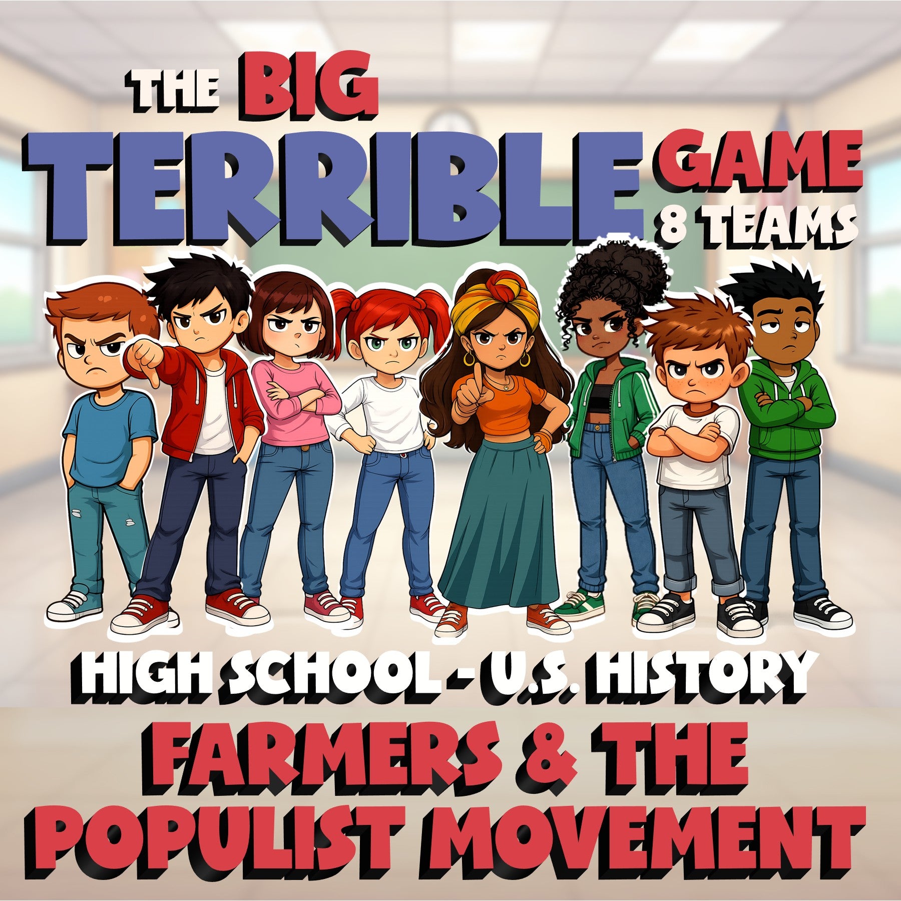 Farmers & the Populist Movement BIG TERRIBLE GAME - No Prep U.S. History Review
