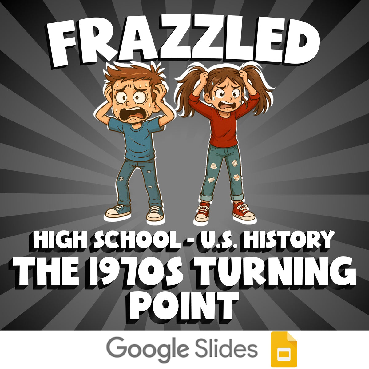 The 1970s Turning Point FRAZZLED U.S. History Game - No Prep Review Activity