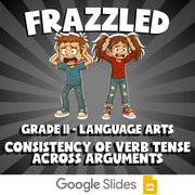 Consistency of Verb Tense Across Arguments FRAZZLED ELA Game - No Prep Grade 11
