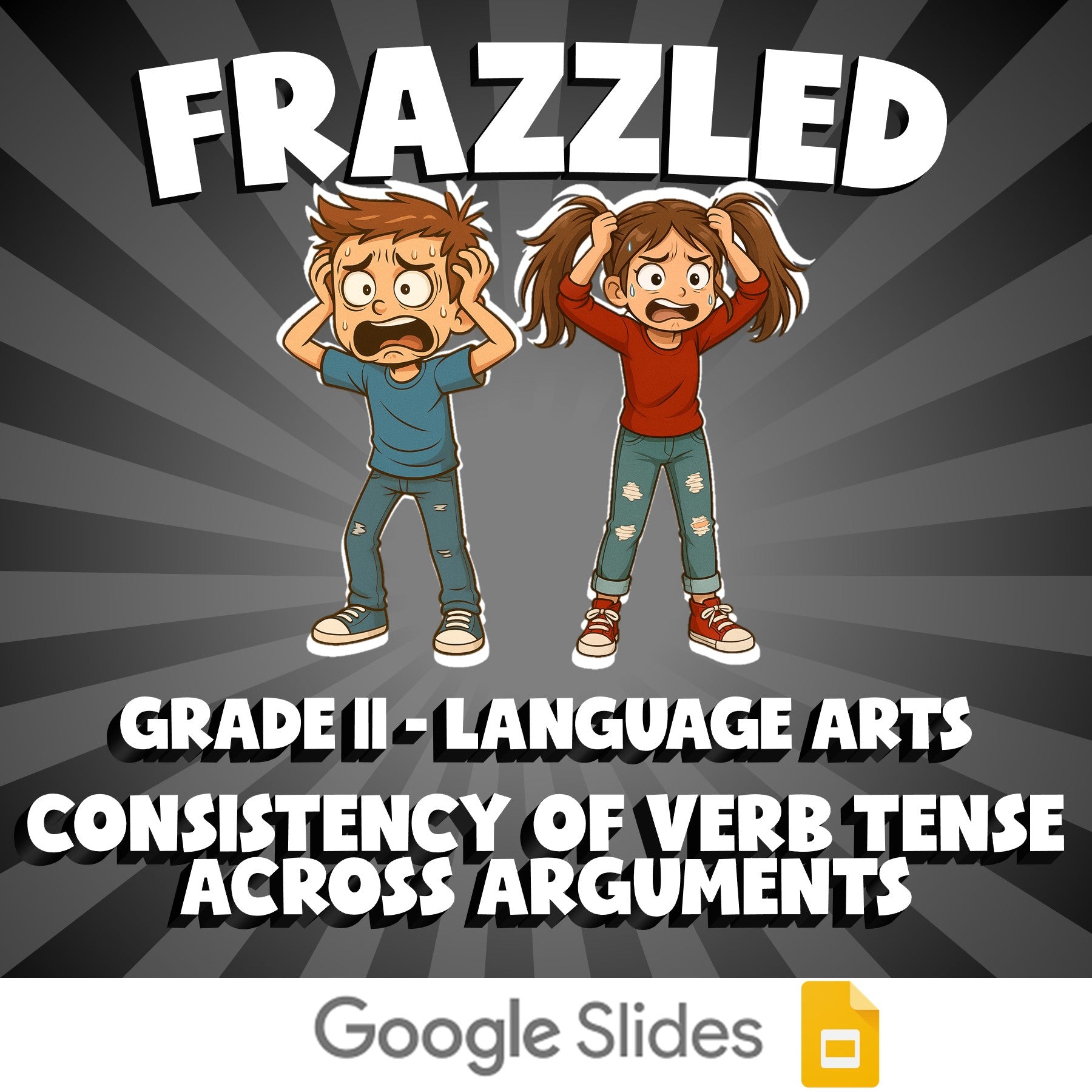 Consistency of Verb Tense Across Arguments FRAZZLED ELA Game - No Prep Grade 11
