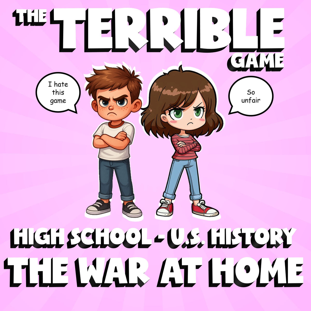 The War at Home THE TERRIBLE GAME - No Prep U.S. History Review Activity