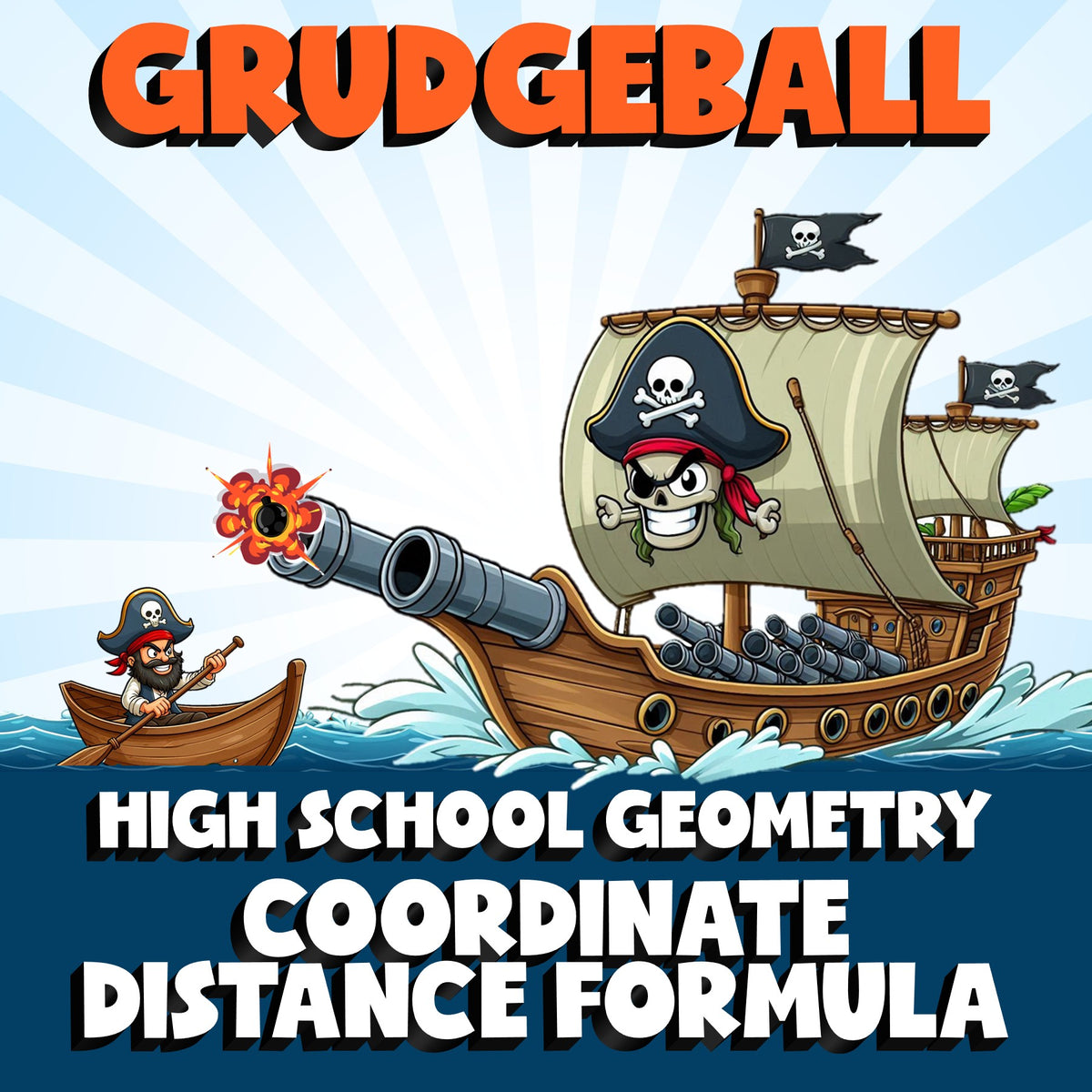 Coordinate Distance Formula GRUDGEBALL Math Game - No Prep Geometry Review