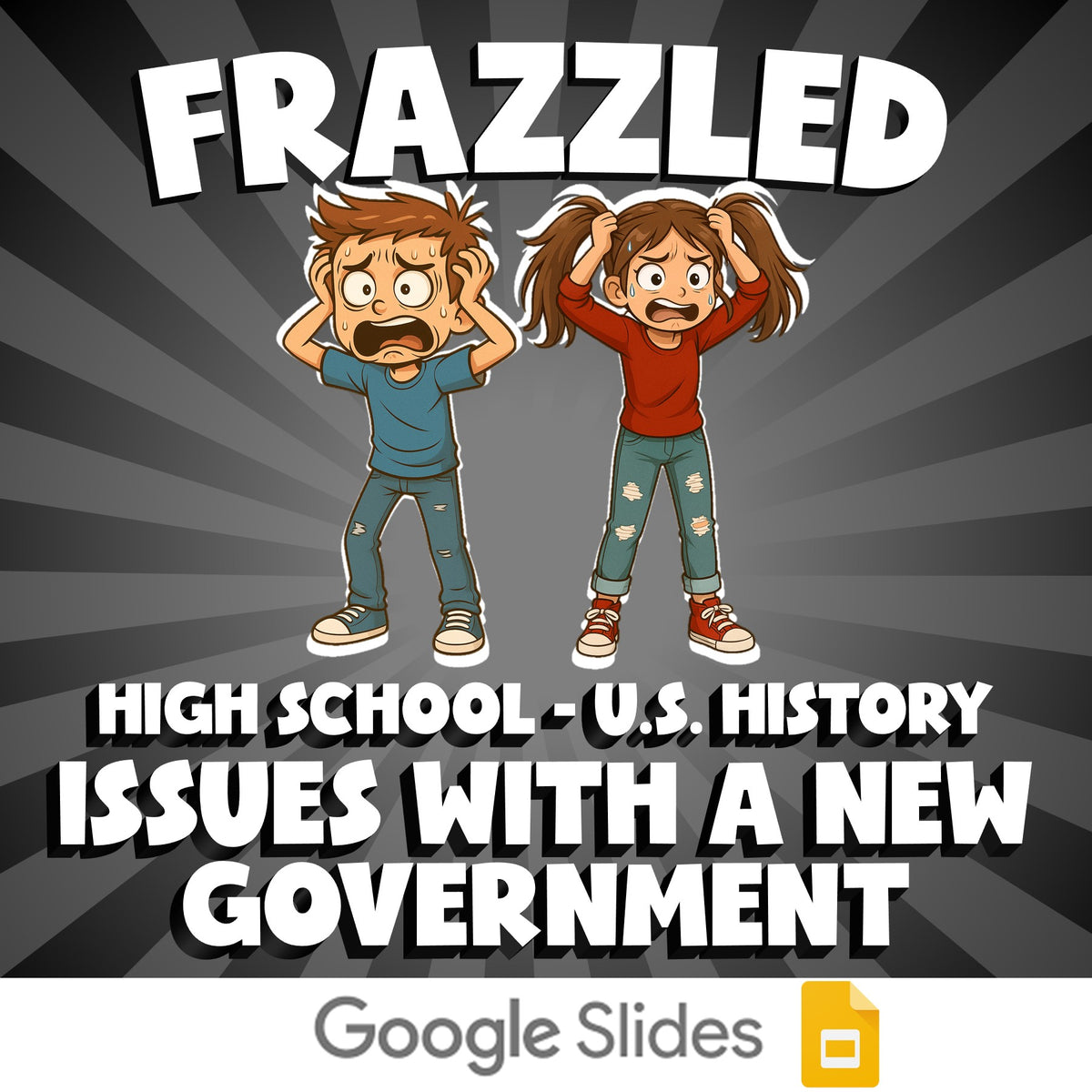Issues with a New Government FRAZZLED U.S. History Game - No Prep Review