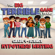 Hypothesis Writing BIG TERRIBLE GAME - No Prep Grade 4 Science Review Activity