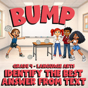 Identify the Best Answer from Text BUMP ELA Game - No Prep Grade 4 Review