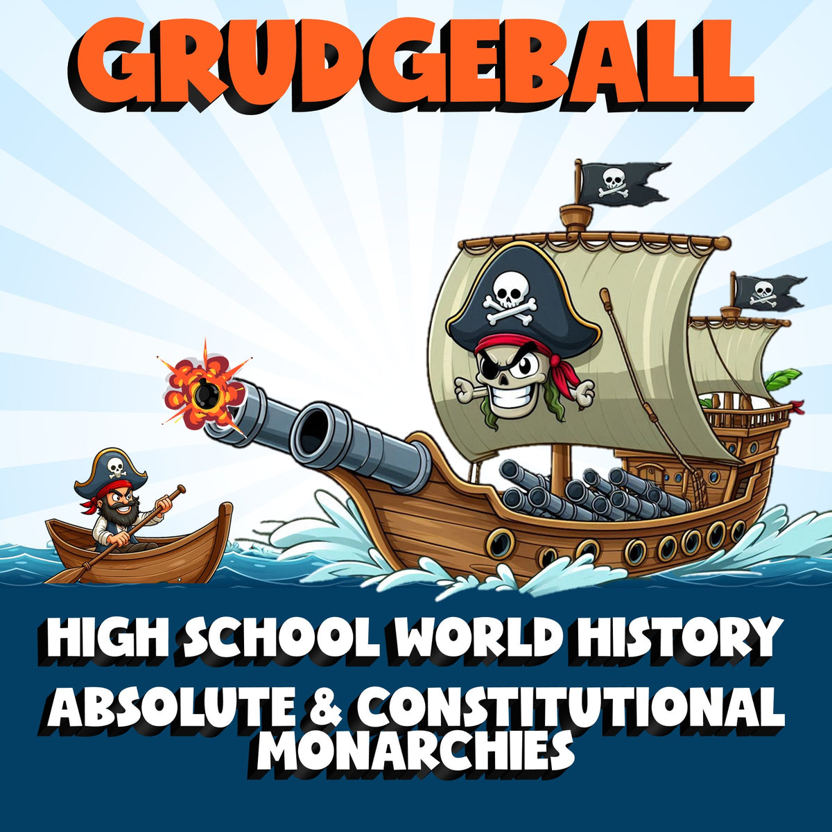 Absolute & Constitutional Monarchies GRUDGEBALL Game - No Prep World History