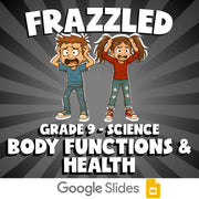 Body Functions & Health FRAZZLED Science Game - No Prep Grade 9 Review Activity