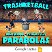 Parabolas TRASHKETBALL Math Game - No Prep PreCalculus Review Activity