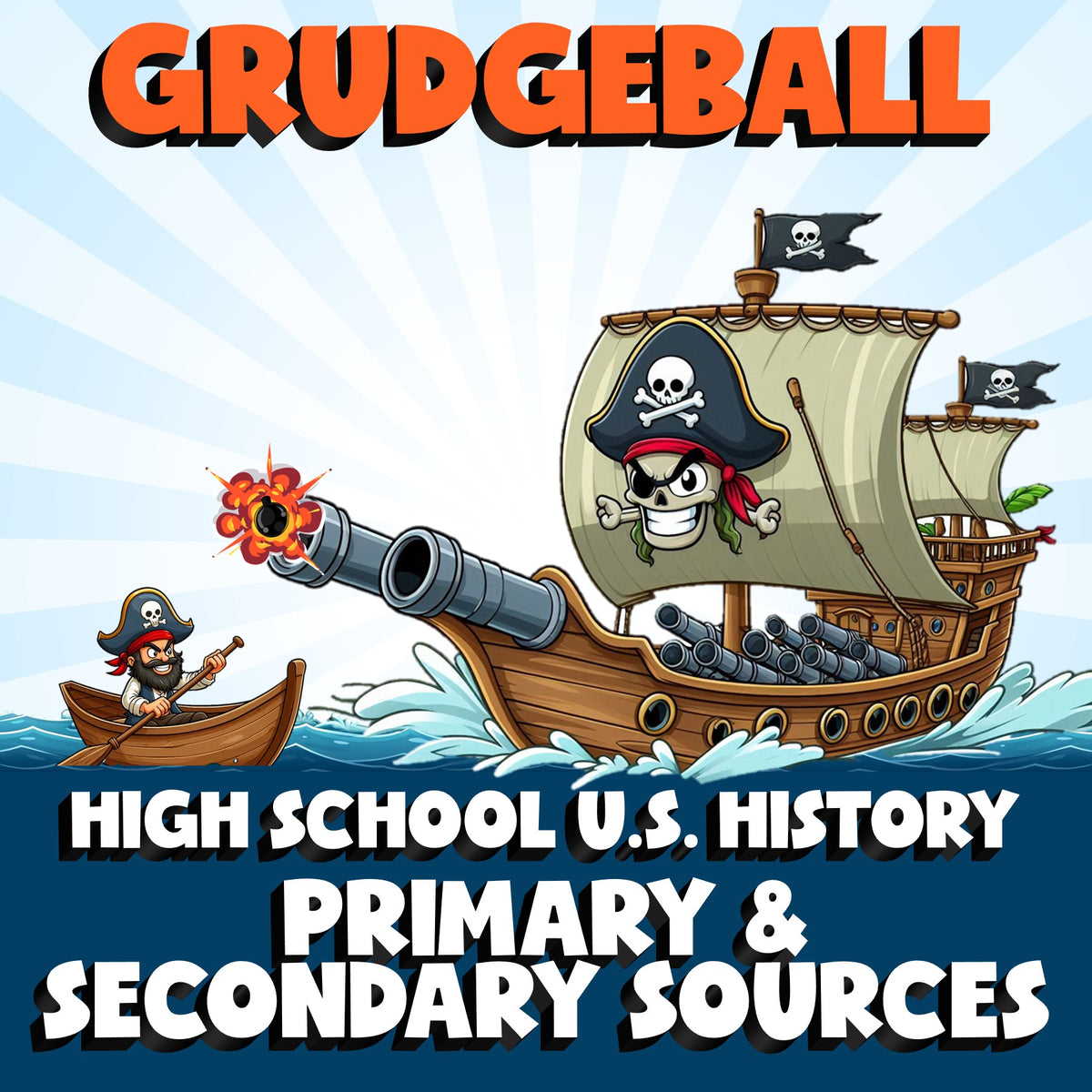 Primary & Secondary Sources GRUDGEBALL U.S. History Game - No Prep Review