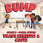 Trade Benefits & Costs BUMP Socials Game - No Prep Grade 5 Review Activity