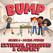 External Pressures & Conflict BUMP Socials Game - No Prep Grade 6 Review