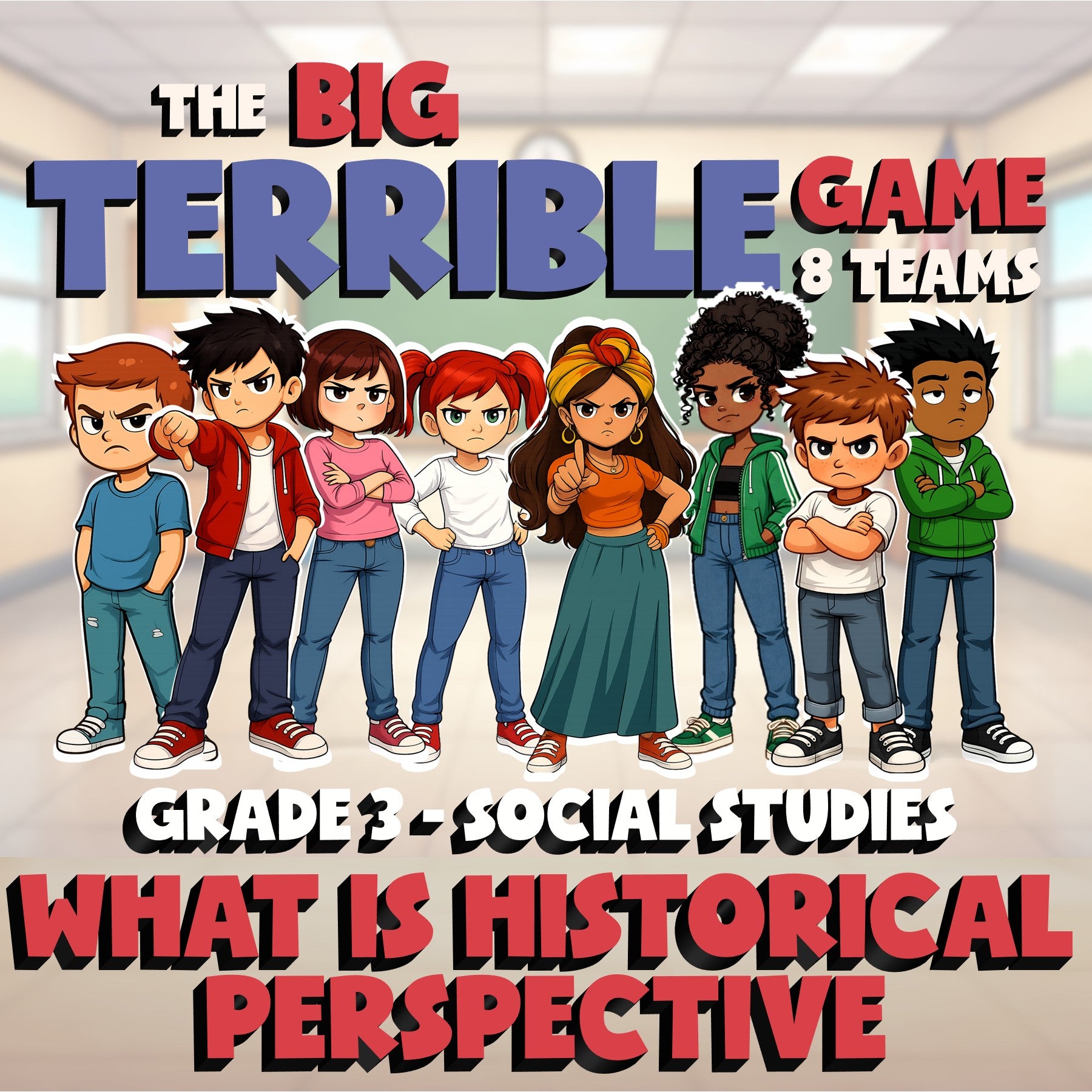 What Is Historical Perspective BIG TERRIBLE GAME - Grade 3 Socials Review