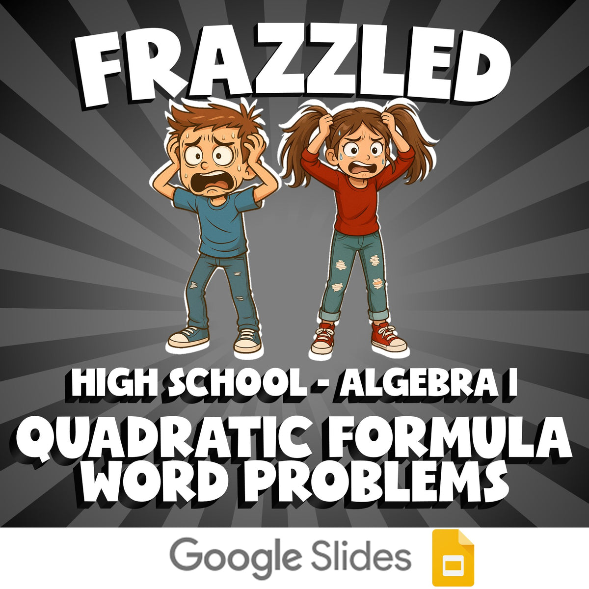 Quadratic Formula Word Problems FRAZZLED Math Game - No Prep Algebra 1 Review
