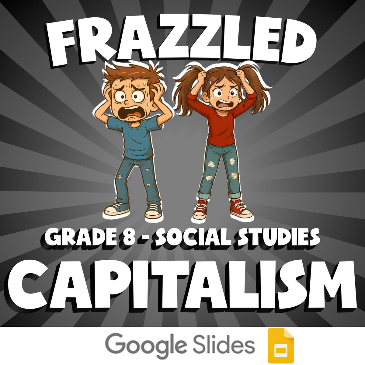 Capitalism FRAZZLED Socials Game - No Prep Grade 8 Review Activity