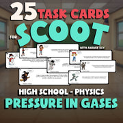 Pressure in Gases SCOOT TASK CARDS Science Game - No Prep Physics Review