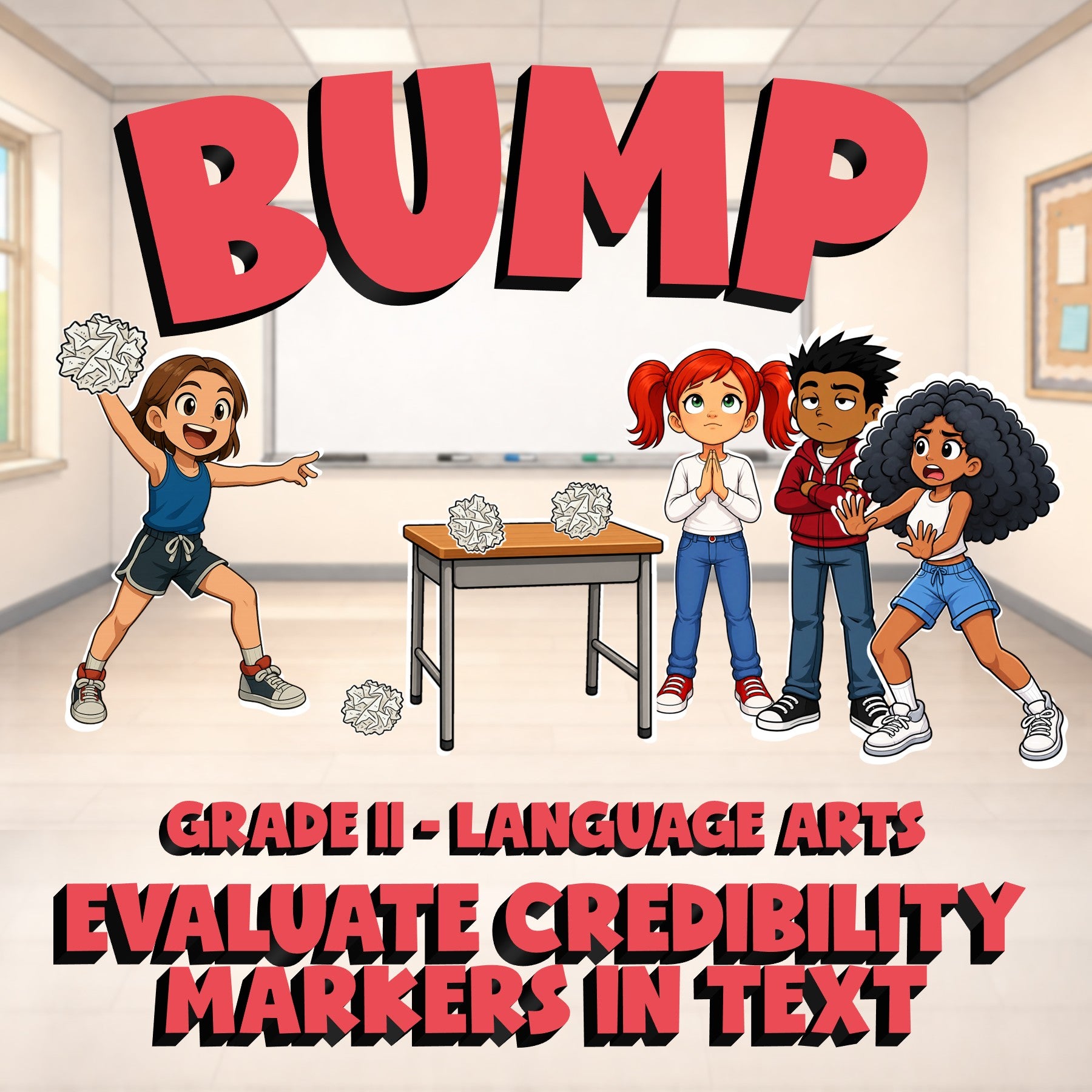 Evaluate Credibility Markers in Text BUMP ELA Game - No Prep Grade 11 Review