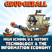 Technology & the Information Economy GRUDGEBALL U.S. History Game - No Prep