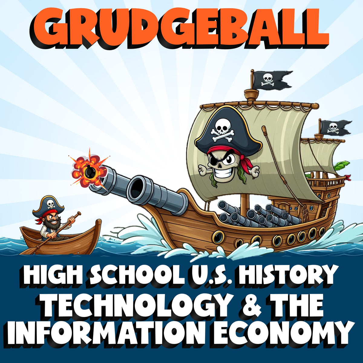 Technology & the Information Economy GRUDGEBALL U.S. History Game - No Prep