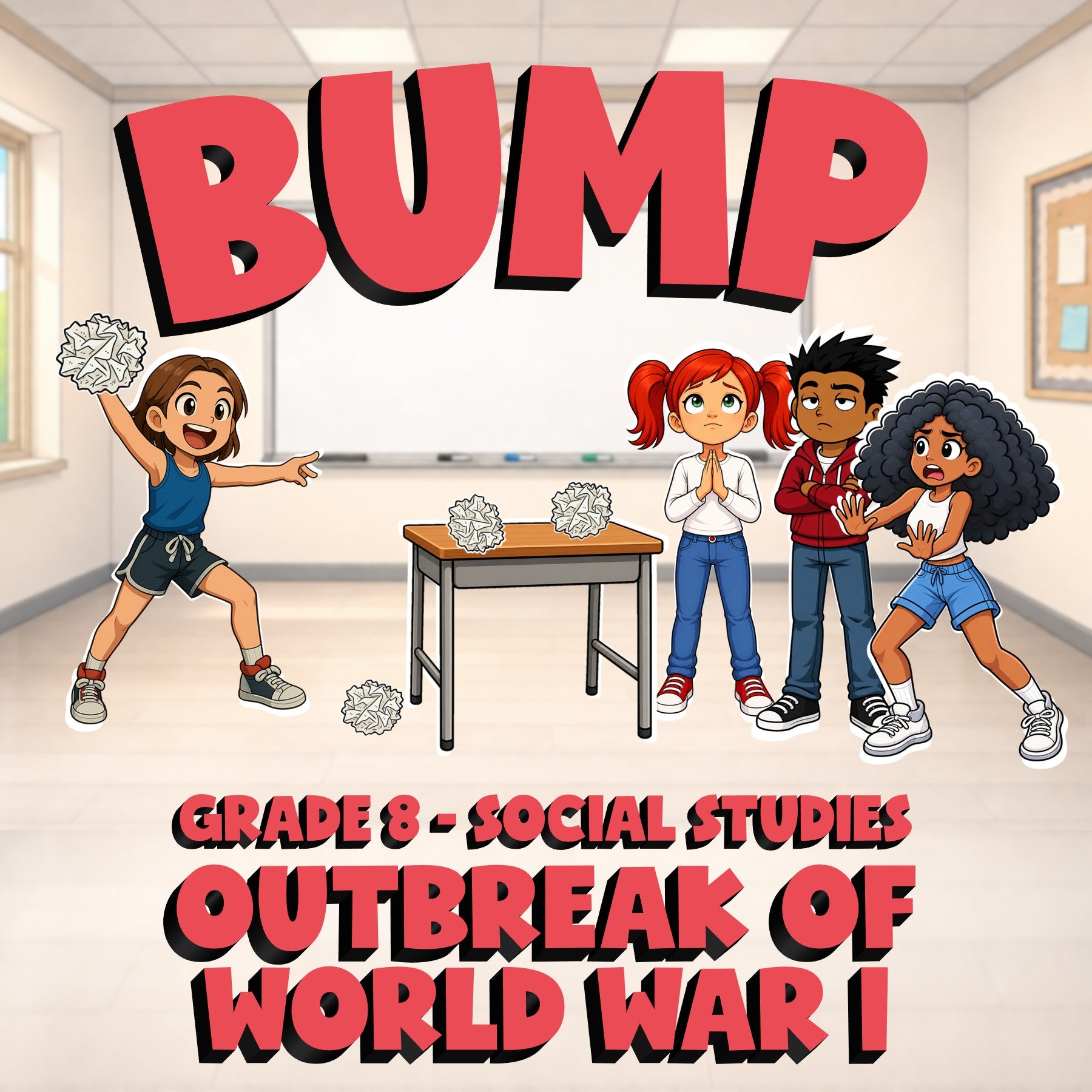 Outbreak of World War I BUMP Socials Game - No Prep Grade 8 Review Activity