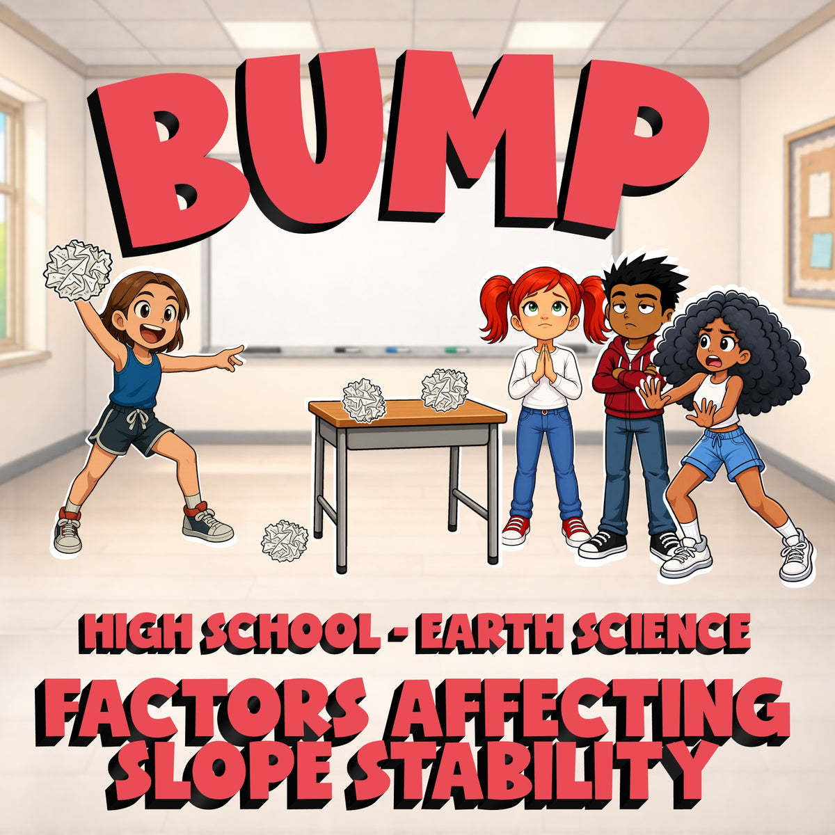 Factors Affecting Slope Stability BUMP Game - No Prep Earth Science Review