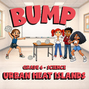 Urban Heat Islands BUMP Science Game - No Prep Grade 6 Review Activity