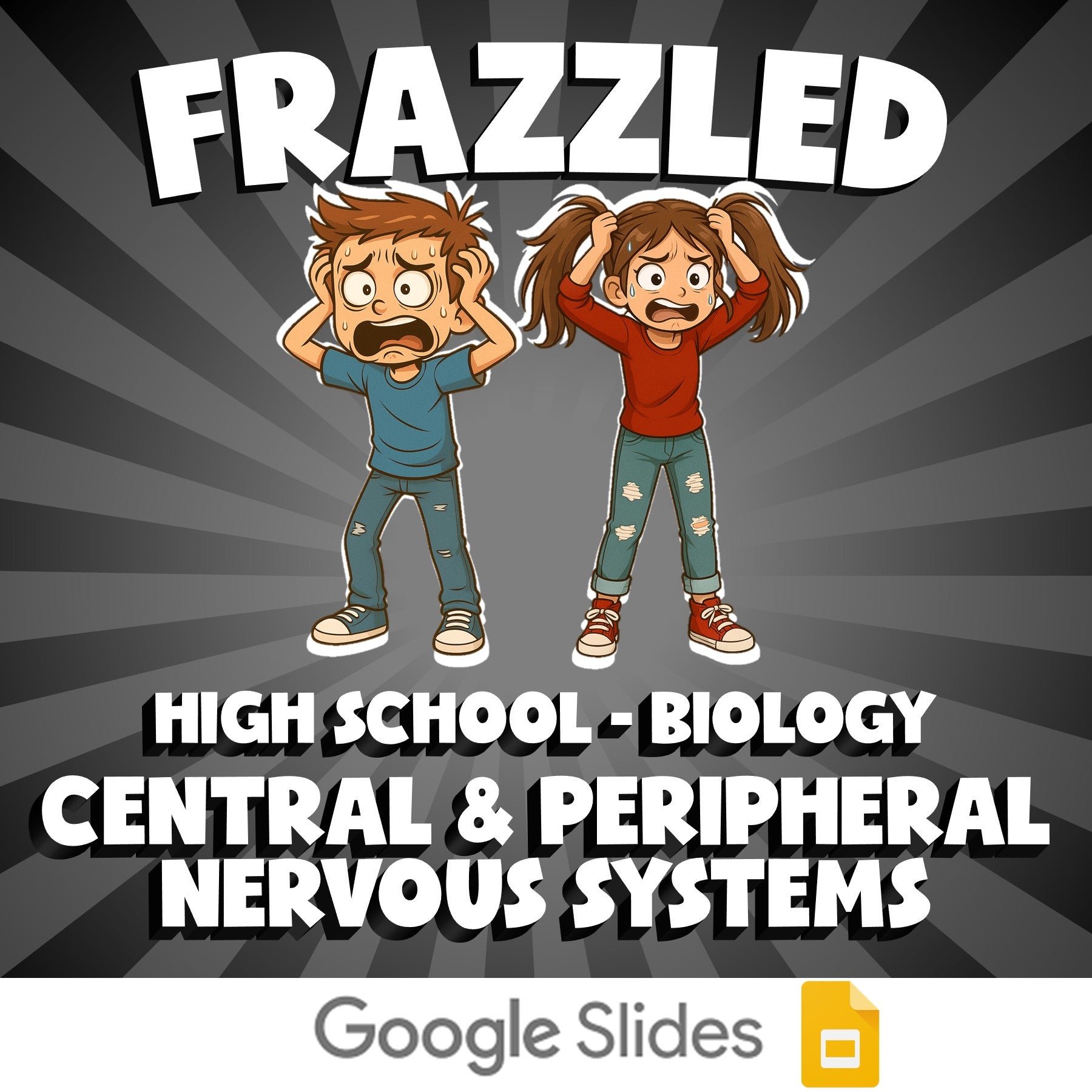 Central & Peripheral Nervous Systems FRAZZLED Science Game - No Prep Biology