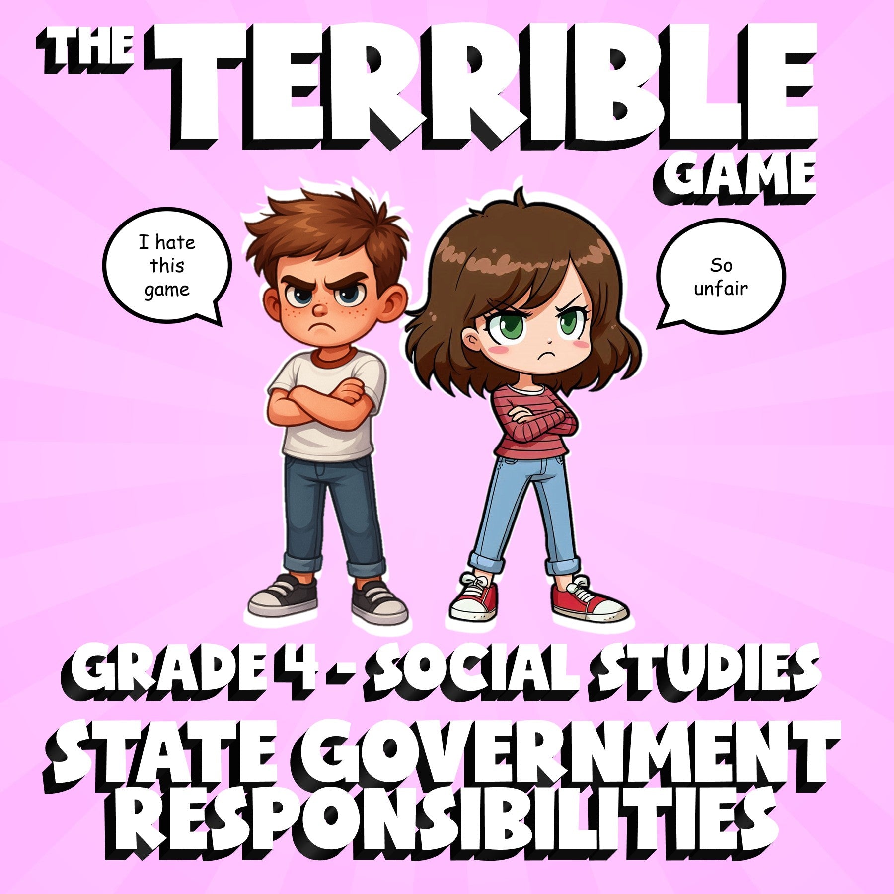 State Government Responsibilities THE TERRIBLE GAME - Grade 4 Socials Review