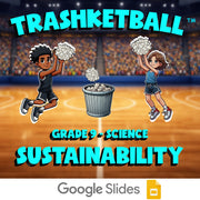 Sustainability TRASHKETBALL Science Game - No Prep Grade 9 Review Activity
