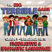 Figurative & Idiomatic Language BIG TERRIBLE GAME - No Prep Grade 9 ELA Review