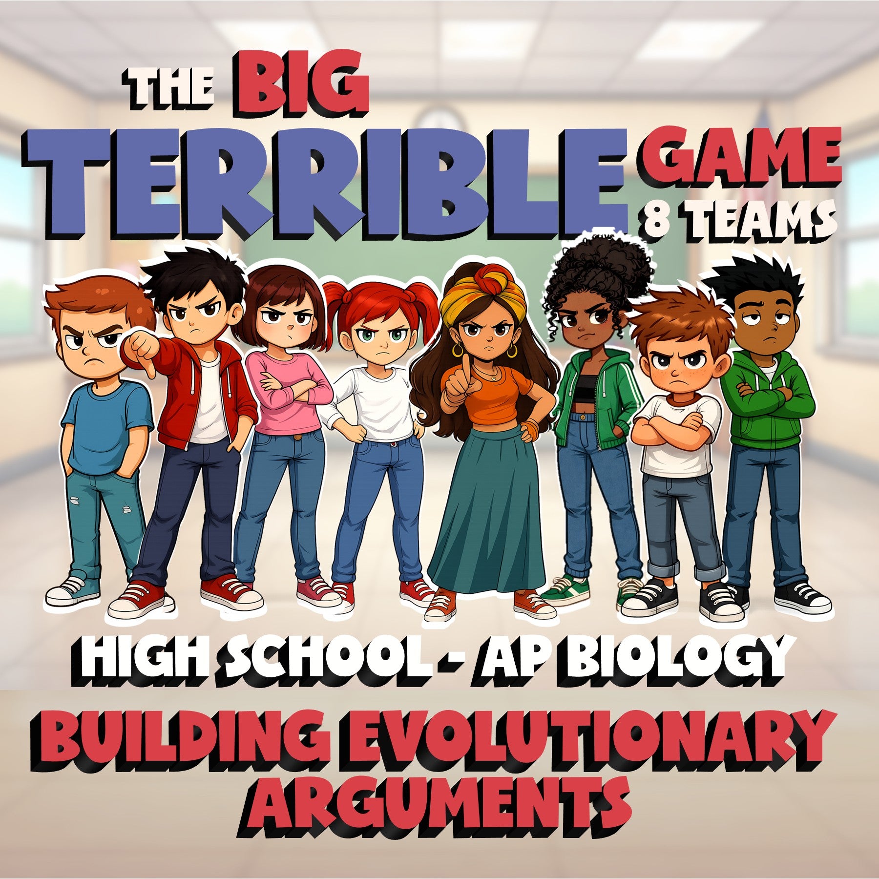 Building Evolutionary Arguments BIG TERRIBLE GAME - AP Biology Science Review