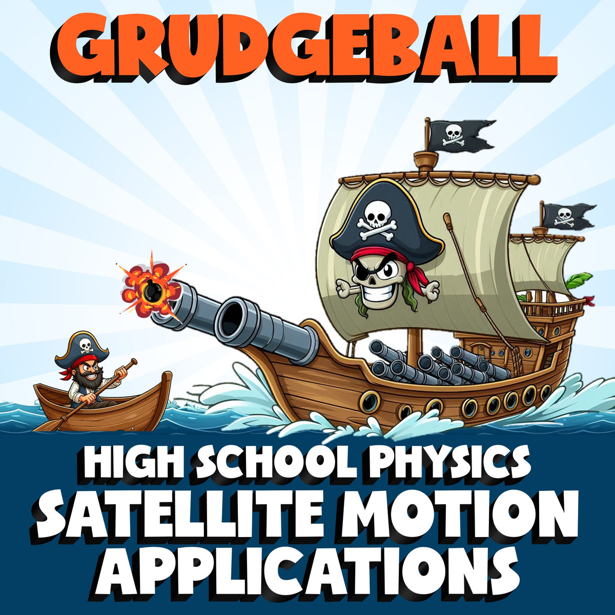Satellite Motion Applications GRUDGEBALL Science Game - No Prep Physics Review