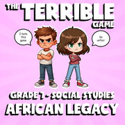 African Legacy THE TERRIBLE GAME - No Prep Grade 7 Socials Review Activity
