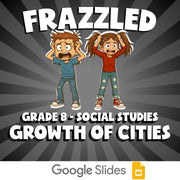 Growth of Cities FRAZZLED Socials Game - No Prep Grade 8 Review Activity