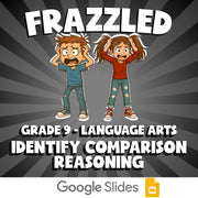 Identify Comparison Reasoning FRAZZLED ELA Game - No Prep Grade 9 Review