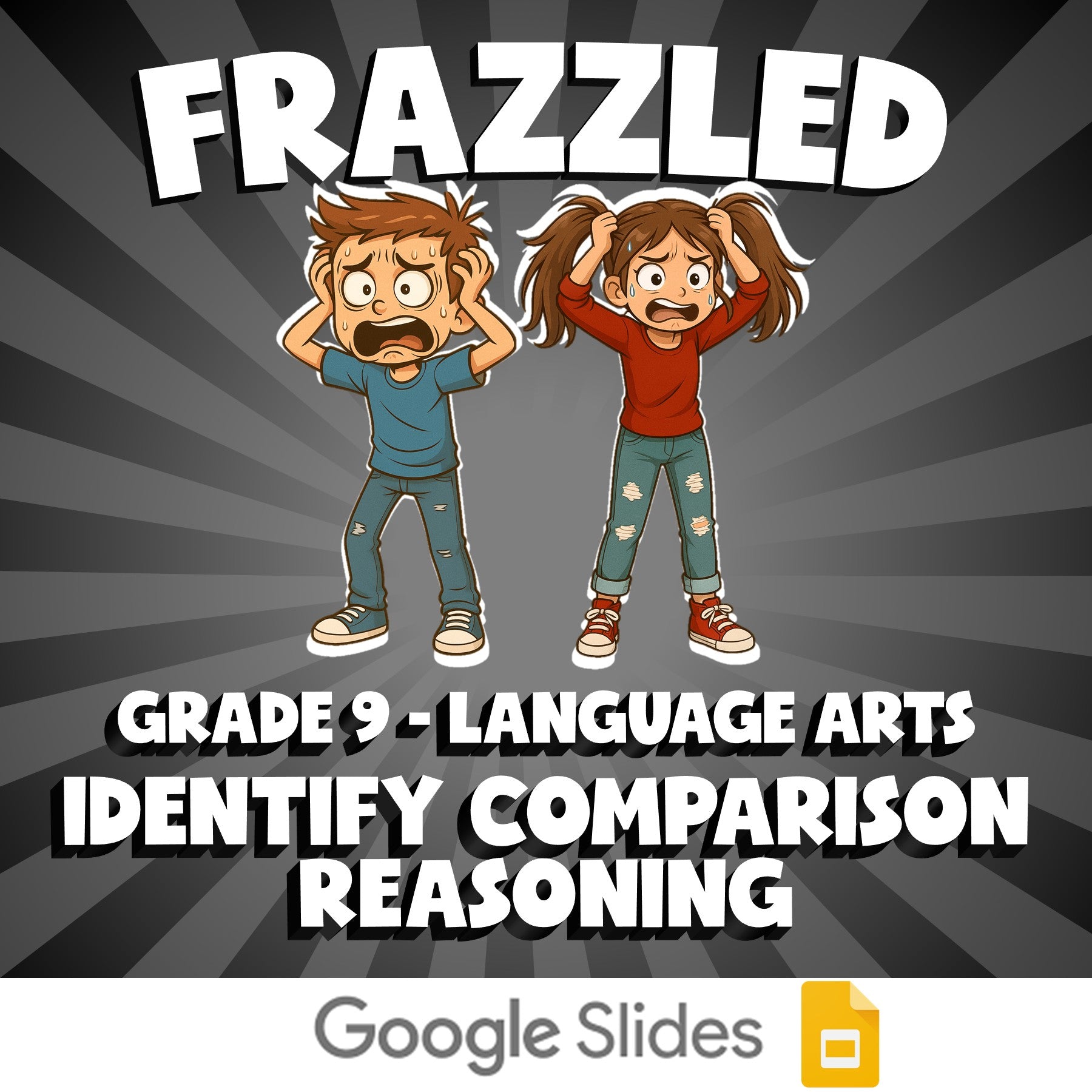 Identify Comparison Reasoning FRAZZLED ELA Game - No Prep Grade 9 Review