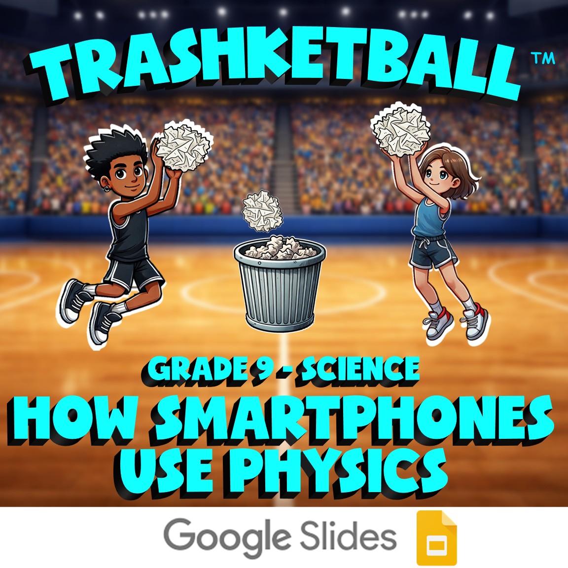 How Smartphones Use Physics TRASHKETBALL Science Game - No Prep Grade 9 Review