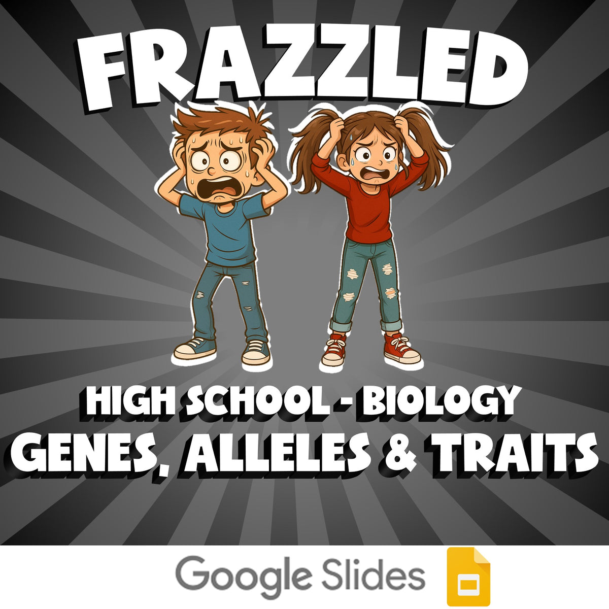 Genes, Alleles & Traits FRAZZLED Science Game - No Prep Biology Review Activity