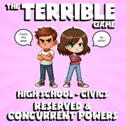 Reserved & Concurrent Powers THE TERRIBLE GAME - No Prep Civics Review Activity